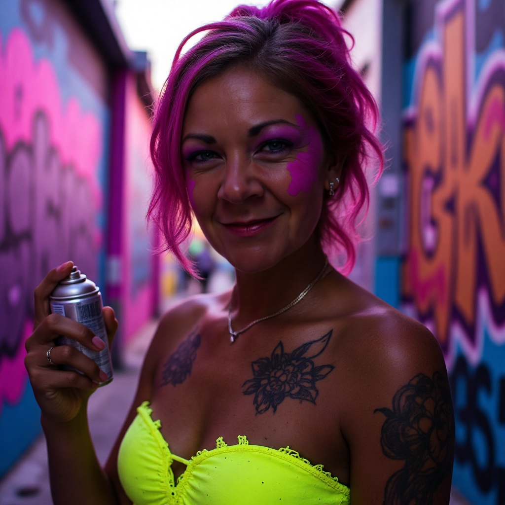 amy773 a woman, a fierce urban graffiti-amy773 qua